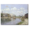 Trademark Fine Art Alfred Sisley The Canal Saint-Martin 1872 Canvas Art