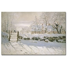 Trademark Fine Art Claude Monet The Magpie, 1869 Canvas Art