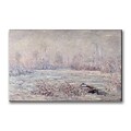 Trademark Fine Art Claude Monet Frost near Vetheuil Canvas Art 18x32 Inches