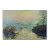 Trademark Fine Art Claude Monet Sun Setting over the Seine Canvas Art 16x24 Inches