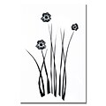 Trademark Fine Art Kathie McCurdy White and Black Bunch Canvas Art 22x32 Inches