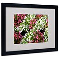 Kathie McCurdy Begonia Garden Matted Framed Art - 11x14 Inches - Wood Frame