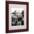 Kathy Yates Montmartre Matted Framed Art - 16x20 Inches - Wood Frame