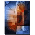 Trademark Fine Art Abstract in Blue by Adam Kadmos-Canvas Ready to Hang
