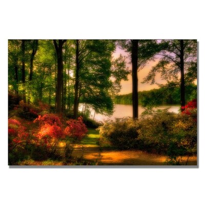 Trademark Fine Art Lois Bryan A Walk in the Park Canvas Art 22x32 Inches