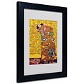 Trademark Fine Art Gustav Klimt Fulfillment Matted Art Black Frame 16x20 Inches