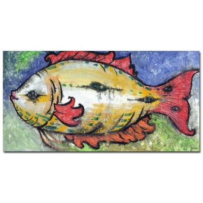 Trademark Fine Art Yonel Sea View Canvas Art 24x47 Inches