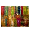 Trademark Fine Art Michelle Calkins 'Color Abstract' Canvas Art Ready to Hang 14x19 Inches
