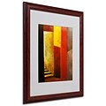 Michelle Calkins Mystery Stairwell Framed Matted Art - 16x20 Inches - Wood Frame