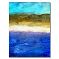 Trademark Fine Art Michelle Calkins Abstract Dunes Canvas Art 18x24 Inches