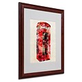 Michael Tompsett Telephone Box Matted Framed Art - 16x20 Inches - Wood Frame