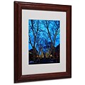 CATeyes Boston 2 Matted Framed Art - 11x14 Inches - Wood Frame