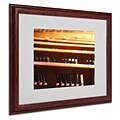 CATeyes Trinity Church 2 Matted Framed Art - 16x20 Inches - Wood Frame