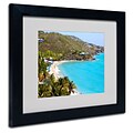 Trademark Fine Art CATeyes Virgin Islands 10 Matted Art Black Frame 11x14 Inches