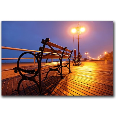 Trademark Fine Art CATeyes Boardwalk Canvas Art Ready to Hang 18x24 Inches