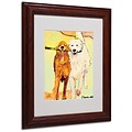 Pat Saunders Stick With Me 1 Matted Framed Art - 11x14 Inches - Wood Frame