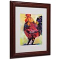 Pat Saunders In Command Matted Framed Art - 11x14 Inches - Wood Frame