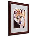 Pat Saunders Night Eyes Matted Framed Art - 16x20 Inches - Wood Frame