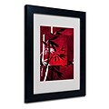 Trademark Fine Art Philippe Sainte-Laudy Bamboo Style Matted Art Black Frame 11x14 Inches