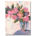 Trademark Fine Art Shelia Golden Pink Floral Reverie Canvas Art 26x32 Inches