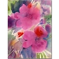 Trademark Fine Art Sheila Golden Pink Blossoms Canvas Art 18x24 Inches