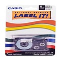 Casio® XR9WES 9 mm Black on White Label Printer Tape For CWL-300