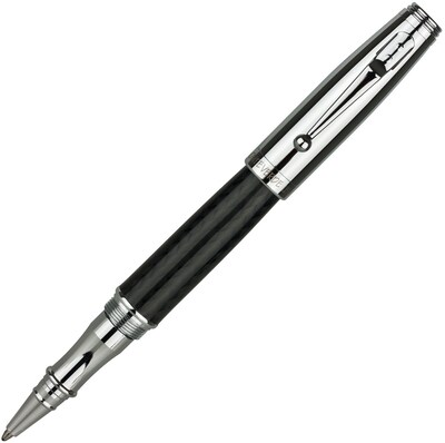 Monteverde® Invincia™ Rollerball Pen, Medium Nib, Chrome/Black