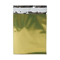 JAM Paper® 6.25 x 7.875 Open End Foil Envelopes with Self-Adhesive Closure, Gold, 100/Pack (01323273B)