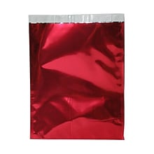 JAM Paper 9 x 12 Open End Foil Envelopes with Peel & Seal Closure, Red, 100/Pack (01323292B)