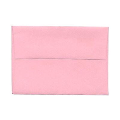 JAM Paper® 4Bar A1 Invitation Envelopes, 3.625 x 5.125, Baby Pink, 25/Pack (155621)