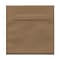 JAM Paper® 5.5 x 5.5 Square Invitation Envelopes, Brown Kraft Paper Bag, 25/Pack (46317108)
