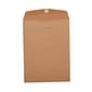 JAM Paper Open End Clasp Catalog Envelope, 9" x 12", Brown, 25/Pack (563120849)