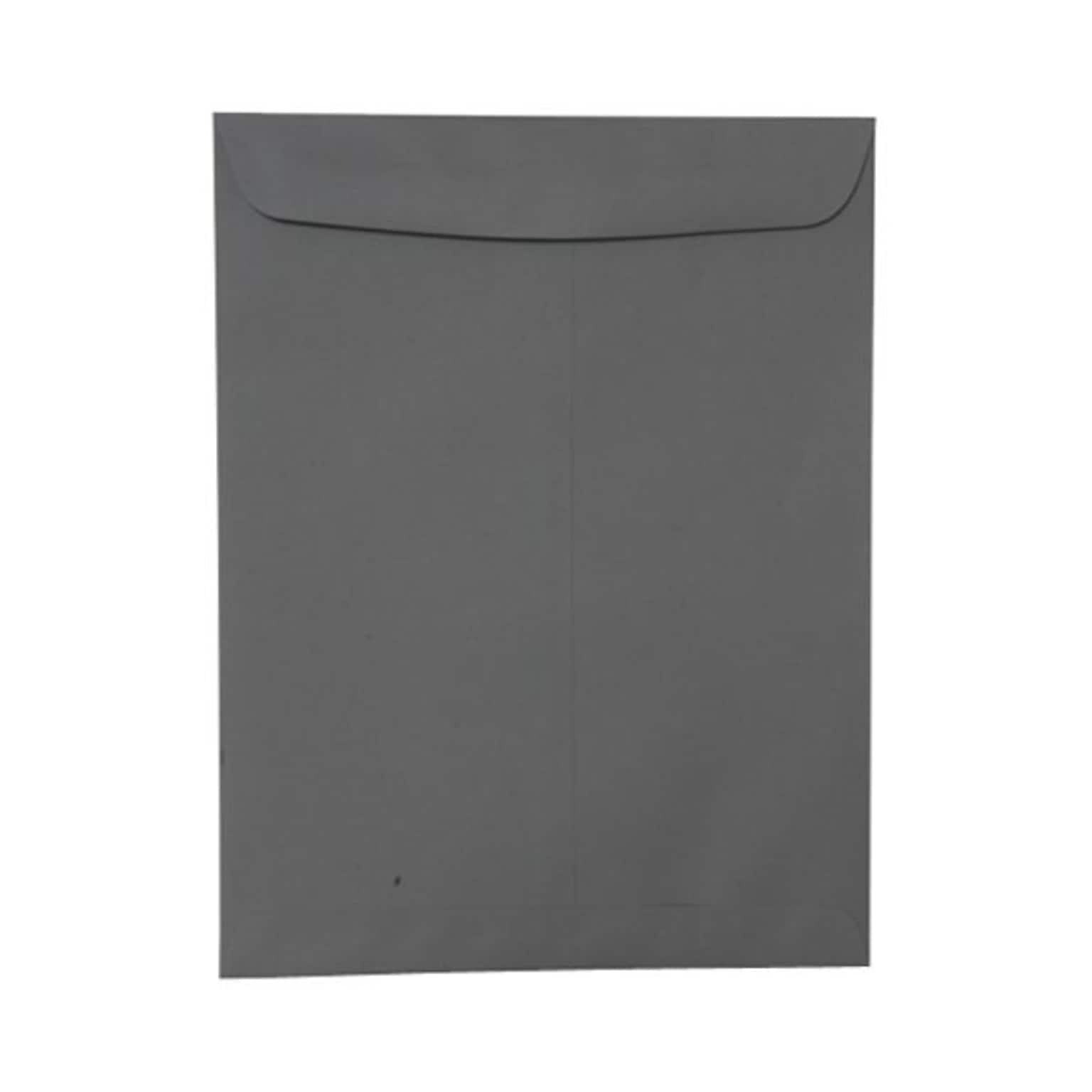 JAM Paper 10 x 13 Open End Catalog Envelopes, Dark Grey, 100/Pack (21285784)