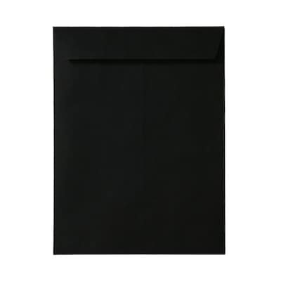 JAM Paper 10 x 13 Open End Catalog Envelopes, Black, 10/Pack (87733B)