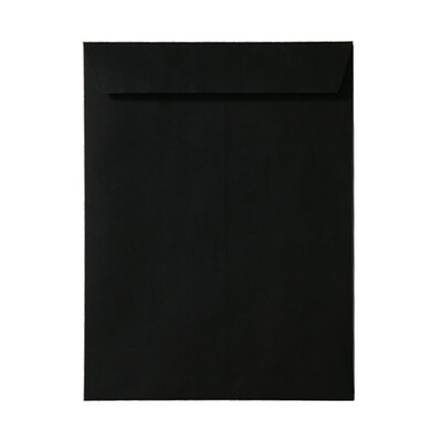 JAM Paper 10 x 13 Open End Catalog Envelopes, Black, 10/Pack (87733B)