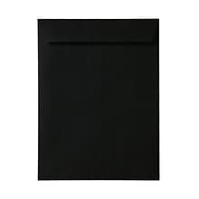JAM Paper Open End Catalog Envelope, 9 x 12, Black, 100/Box (V01225)