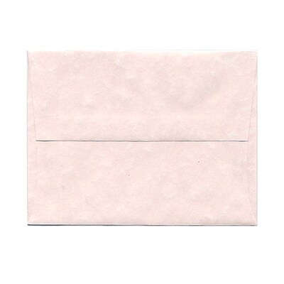 JAM Paper® A2 Parchment Invitation Envelopes, 4.375 x 5.75, Pink Recycled, 25/Pack (97800)