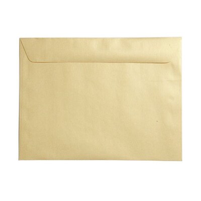 JAM Paper 9 x 12 Metallic Booklet Envelopes, Stardream Gold, 25/Pack (V018321)