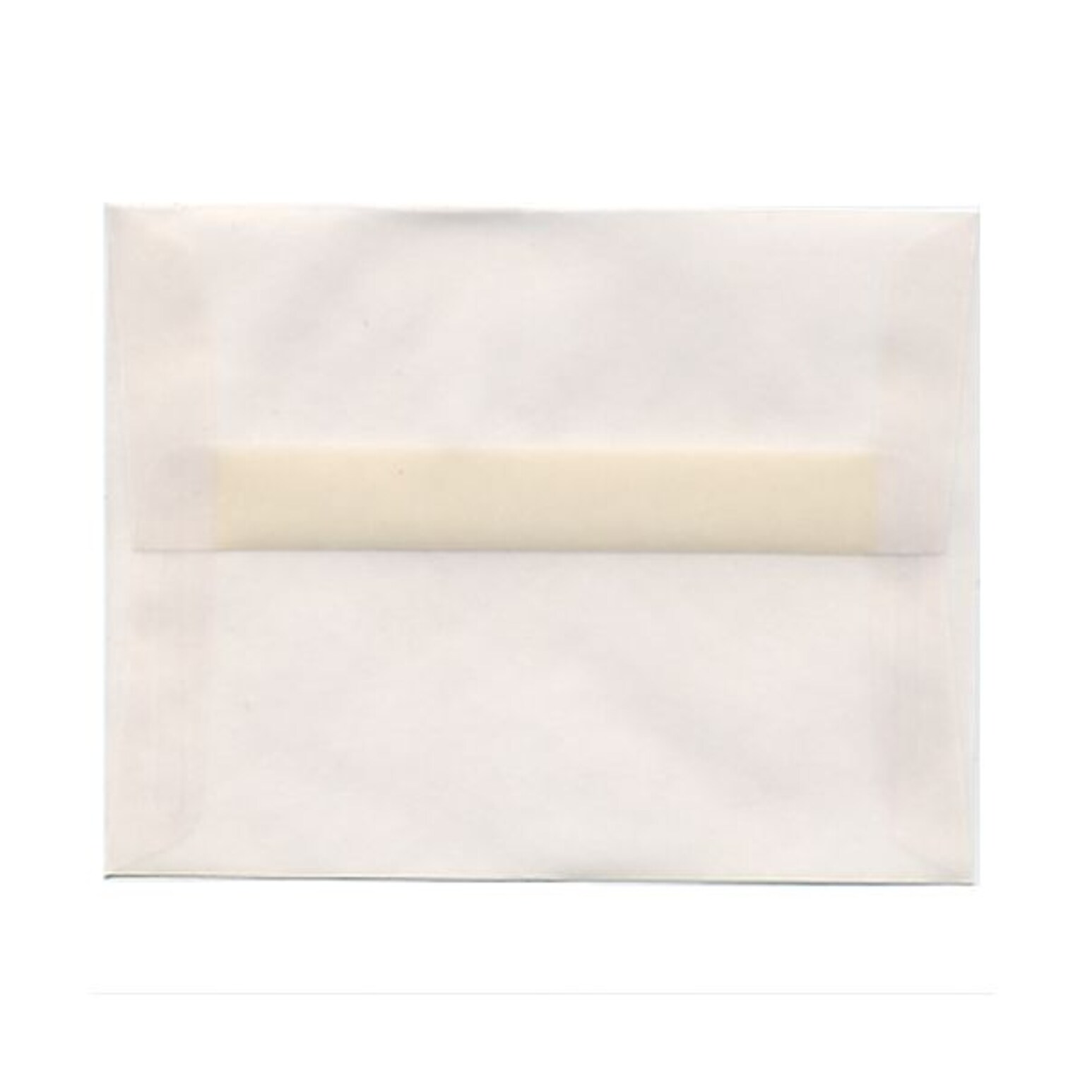 JAM Paper A2 Translucent Vellum Invitation Envelopes, 4.375 x 5.75, Clear, 25/Pack (53794)