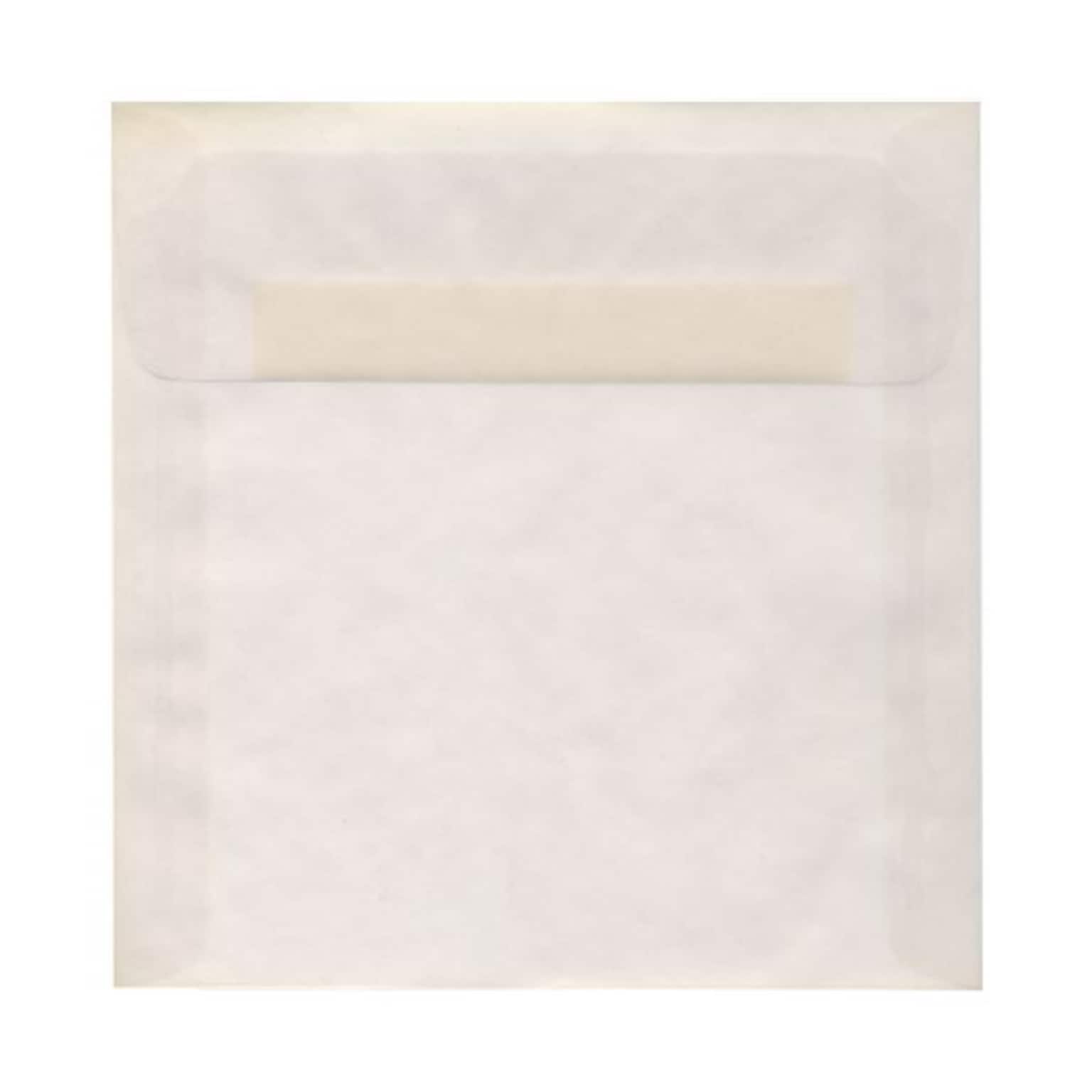 JAM Paper® 9 x 9 Square Translucent Vellum Invitation Envelopes, Clear, 25/Pack (2851355)