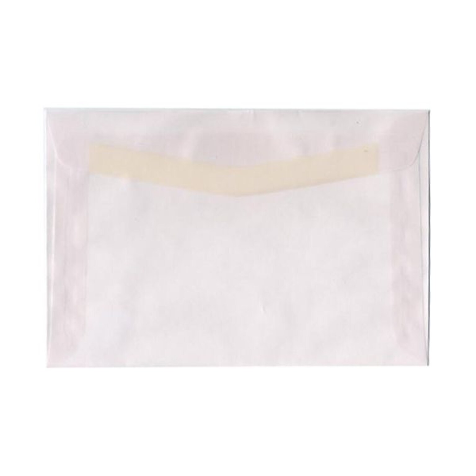 JAM Paper 6 x 9 Booklet Translucent Vellum Envelopes, Clear, 25/Pack (80538)