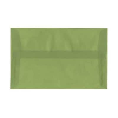 JAM Paper A10 Translucent Vellum Invitation Envelopes, 6 x 9.5, Leaf Green, 25/Pack (PACV853)