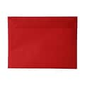 JAM Paper 9 x 12 Booklet Translucent Vellum Envelopes, Primary Red, 25/Pack (1592187)