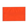 JAM Paper® A10 Translucent Vellum Invitation Envelopes, 6 x 9.5, Orange, 25/Pack (PACV869)