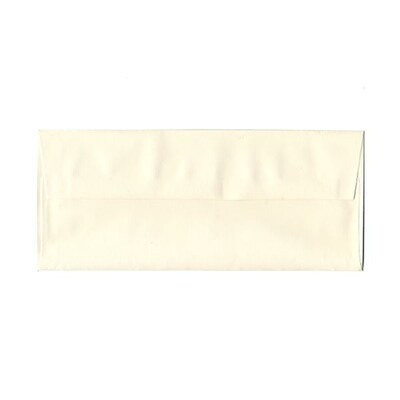 JAM Paper Strathmore #10 Business Envelope, 4 1/8 x 9 1/2, Natural White Laid, 25/Pack (70746)