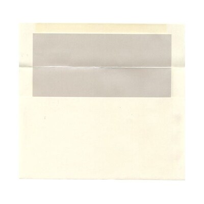JAM Paper A9 Foil Lined Invitation Envelopes, 5.75 x 8.75, Ivory with Ivory Foil, 25/Pack (532412544