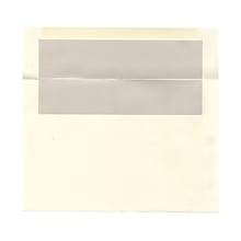 JAM Paper A9 Foil Lined Invitation Envelopes, 5.75 x 8.75, Ivory with Ivory Foil, 25/Pack (532412544