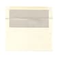 JAM Paper A9 Foil Lined Invitation Envelopes, 5.75 x 8.75, Ivory with Ivory Foil, 25/Pack (532412544)