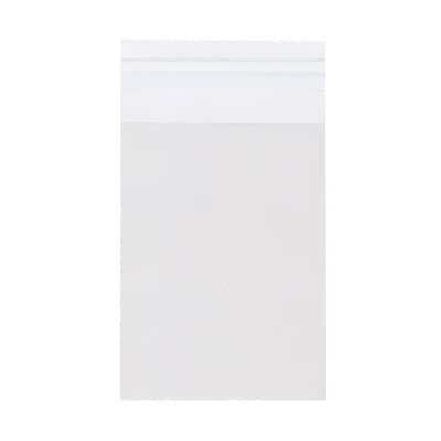 JAM Paper Cello Sleeves with Peel & Seal Closure, 4Bar A1, 3.8125 x 5.1875, Clear, 100/Pack (4BARCEL