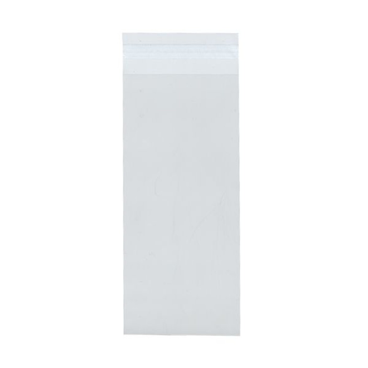 JAM Paper Cello Sleeves with Peel & Seal Closure, #10 Policy, 4.12 x 9.75, Clear, 100/Pack (NUM10CELLO)